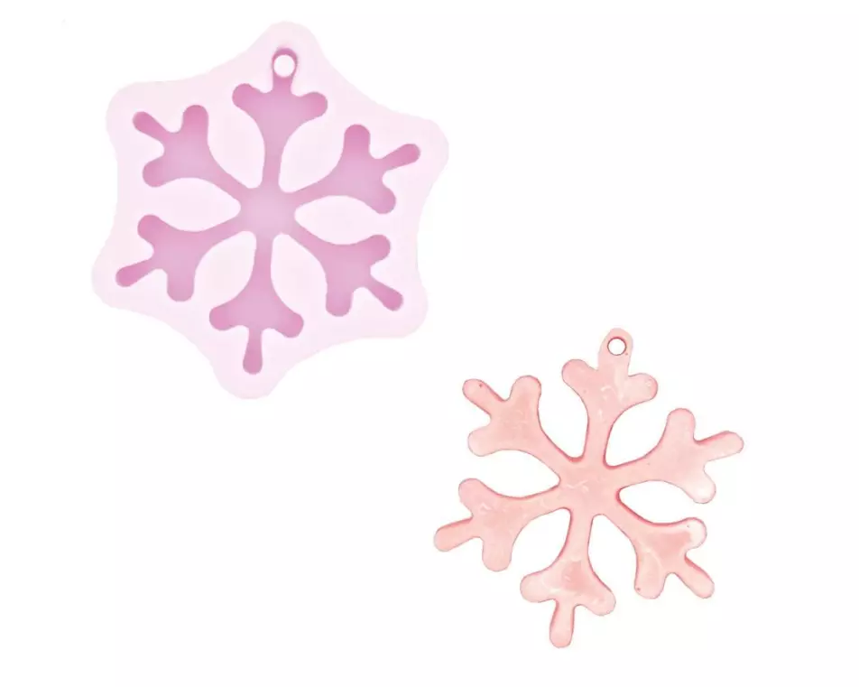 Jesmonite Deko Silikonform Schneeflocke
