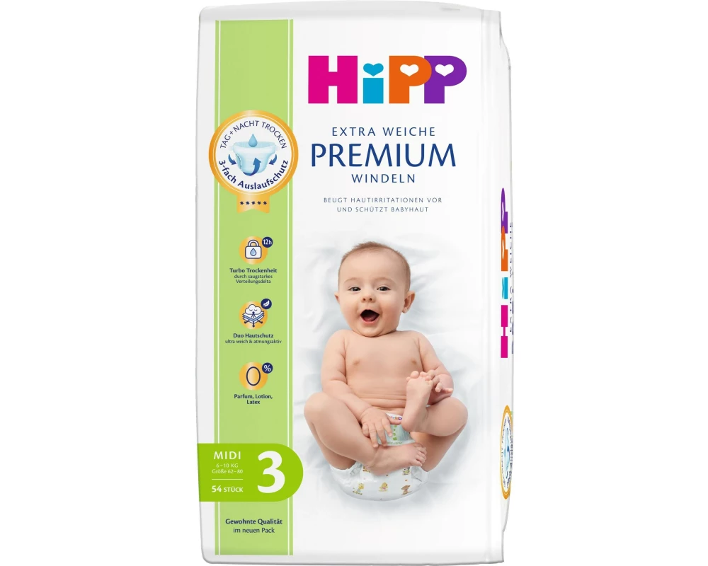 HIPP Windeln Babysanft Premium Grösse 3