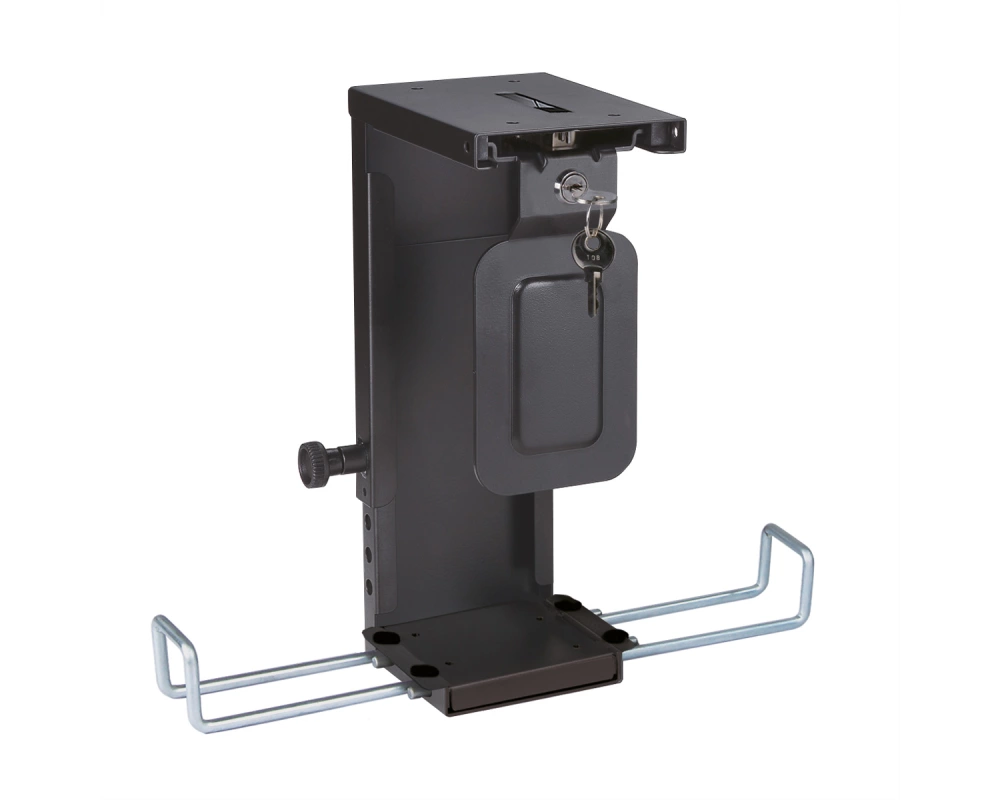 ROLINE Slim/Mini-PC-Halterung, abschliessbar, schwarz