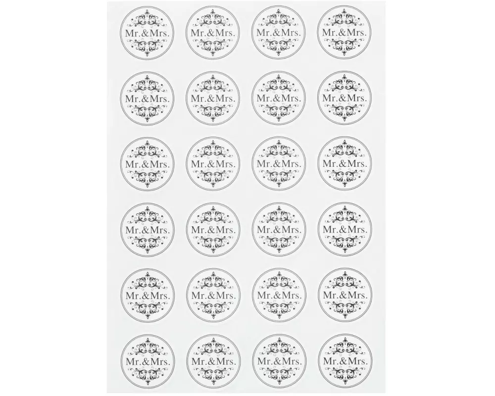 HobbyFun Motivsticker Mr. & Mrs. 1 Blatt