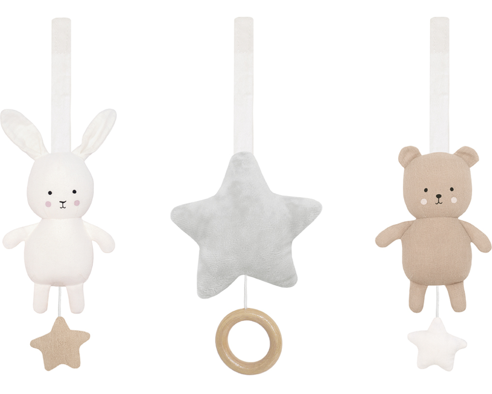 JABADABADO Babygym Spielzeug Hase/Teddy K128 braun/weiss