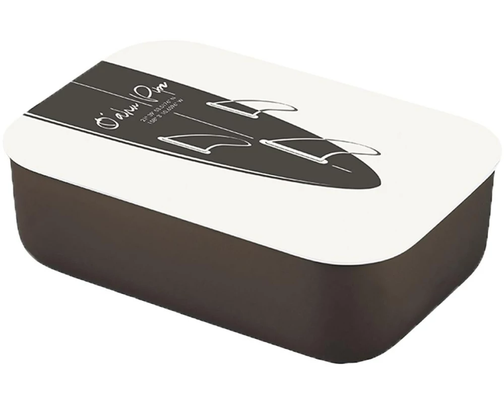 BioLoco Lunchbox Classic – Oahu Schwarz-Weiss