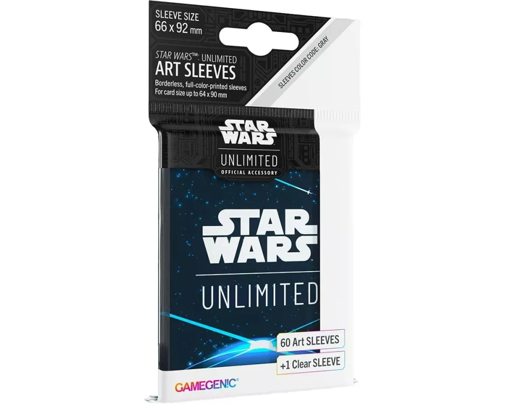 Asmodée Kartenhülle Art Sleeves Space Blue 60 +1 Stk.