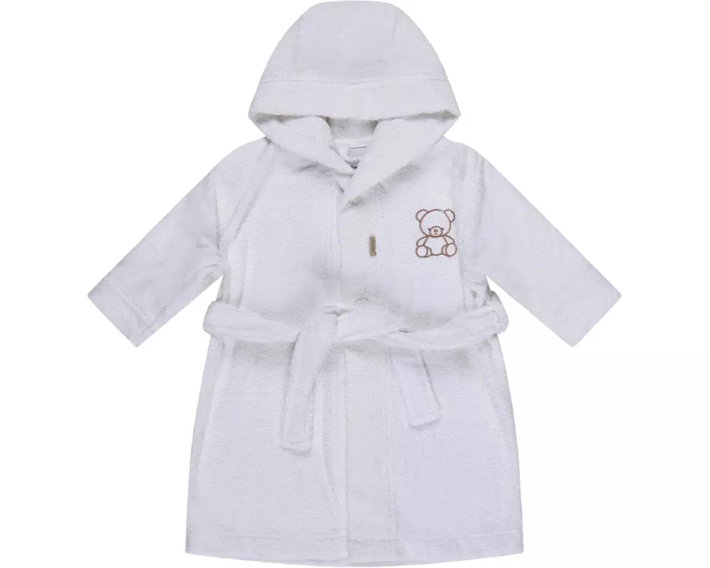 Sterntaler Bademantel Bär Bo Weiss, 74/80