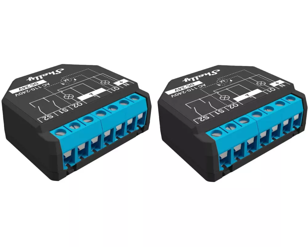 Shelly WLAN-Schaltaktor 2PM WiFi-Switch, Doppelpack