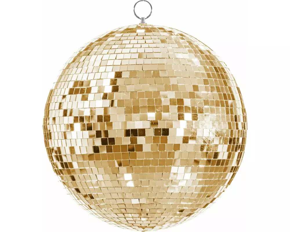 Partydeco Partyaccessoire Discokugel Gold, 30 cm