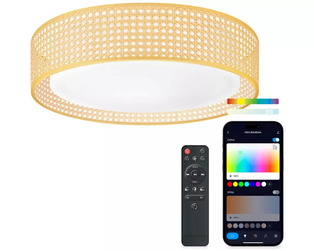 KSiX Deckenleuchte Bohemia SmartLED 35 W 4.000 lm Weiss