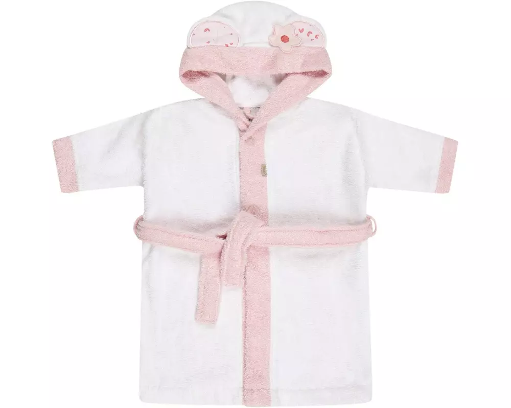 Sterntaler Bademantel Bär Betty Weiss/Rosa, 110/116