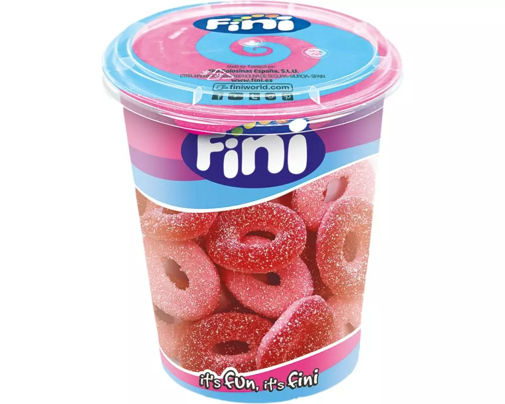 Fini Cup Strawberry Rings 200 g