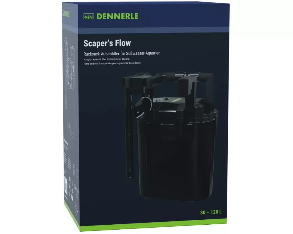 Dennerle Aussenfilter Scapers Flow – Hangon-Filter, 30 - 120 l