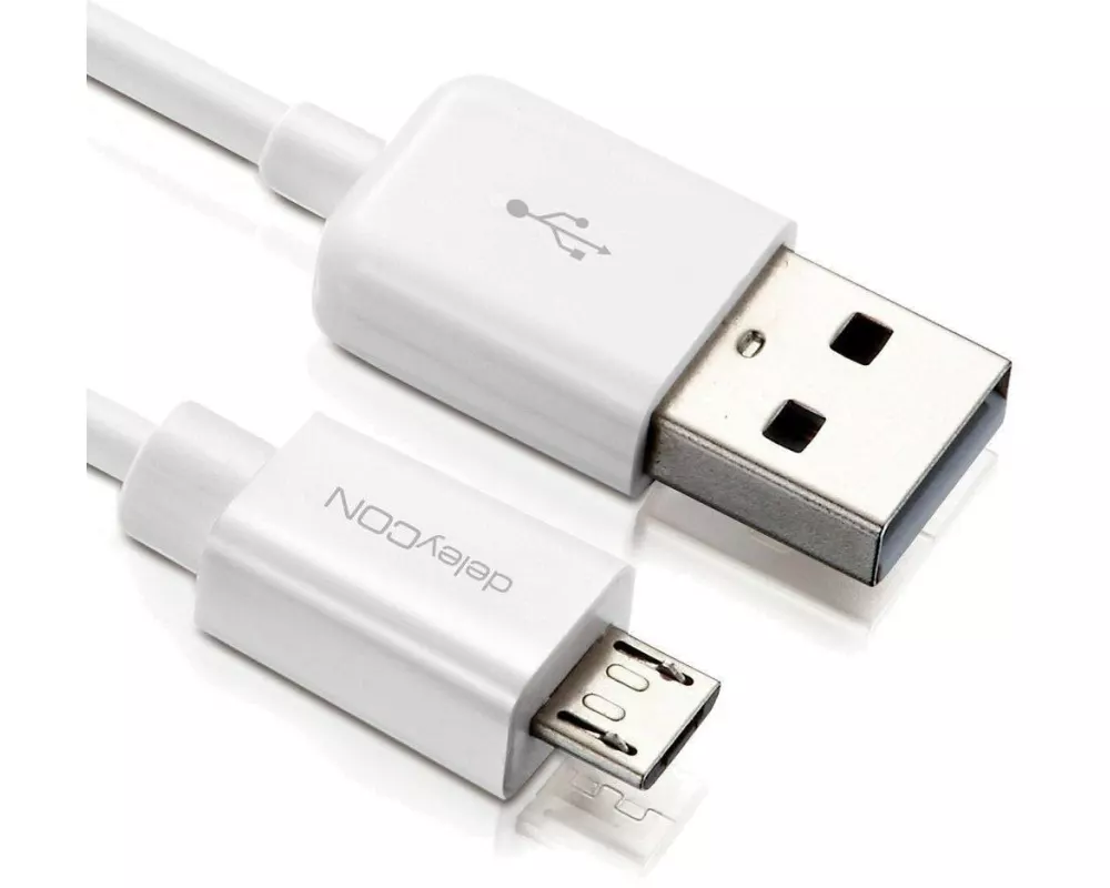 deleyCON USB 2.0-Kabel USB-A - Micro-USB B 1 m
