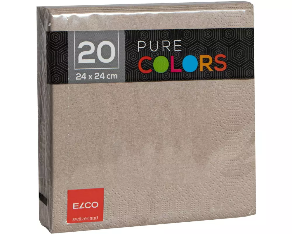 ELCO Papierservietten 24 cm x 24 cm, Beige