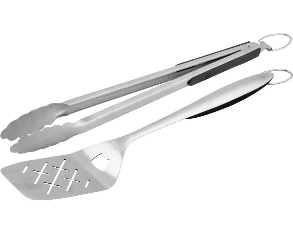 Dangrill Grillbesteck-Set BBQ 2-teilig, Silber