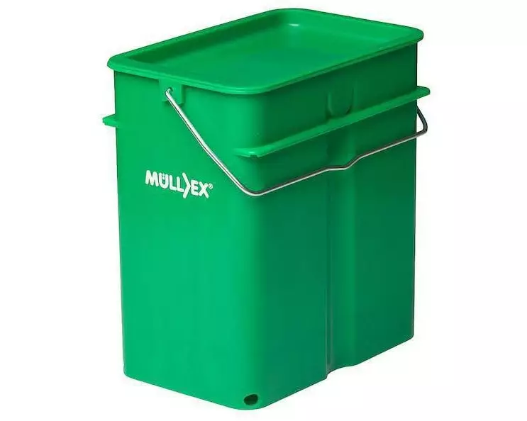 Müllex Kompostbehälter TERRA 5 l, komplett, Grün
