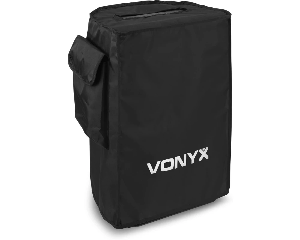Vonyx SC10 Lautsprecherhülle 10 Zoll Nylon Schwarz mit Zubehörfach