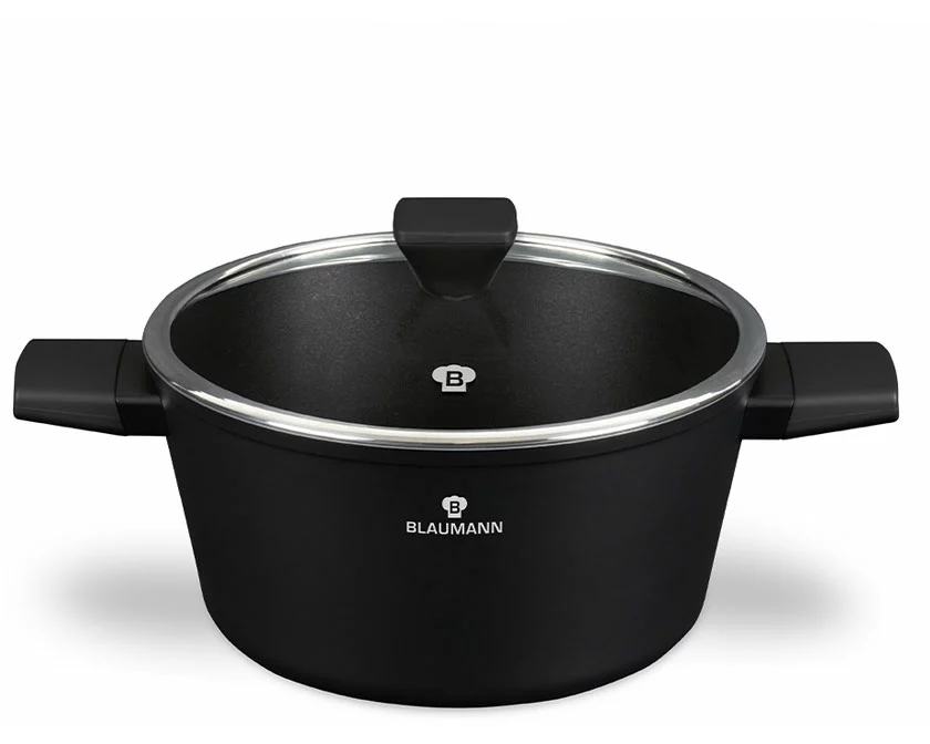 Blaumann Kochtopf mit Deckel Ø 28cm Black Silver Collection