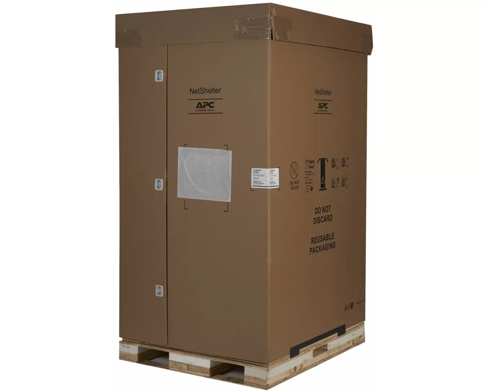APC NetShelter, SX, 42U 750mm Wide x 1200mm Deep, Enclosure, with Sides, Black 2000 lbs. Shock Packaging