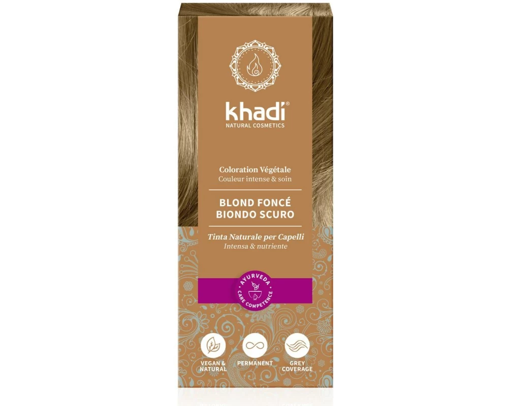 khadi Pflanzenhaarfarbe Dunkelblond 100 g