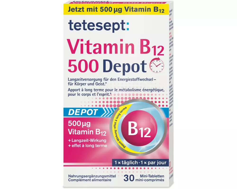 tetesept Vitamin B12 Depot 500 mcg 30 Stück