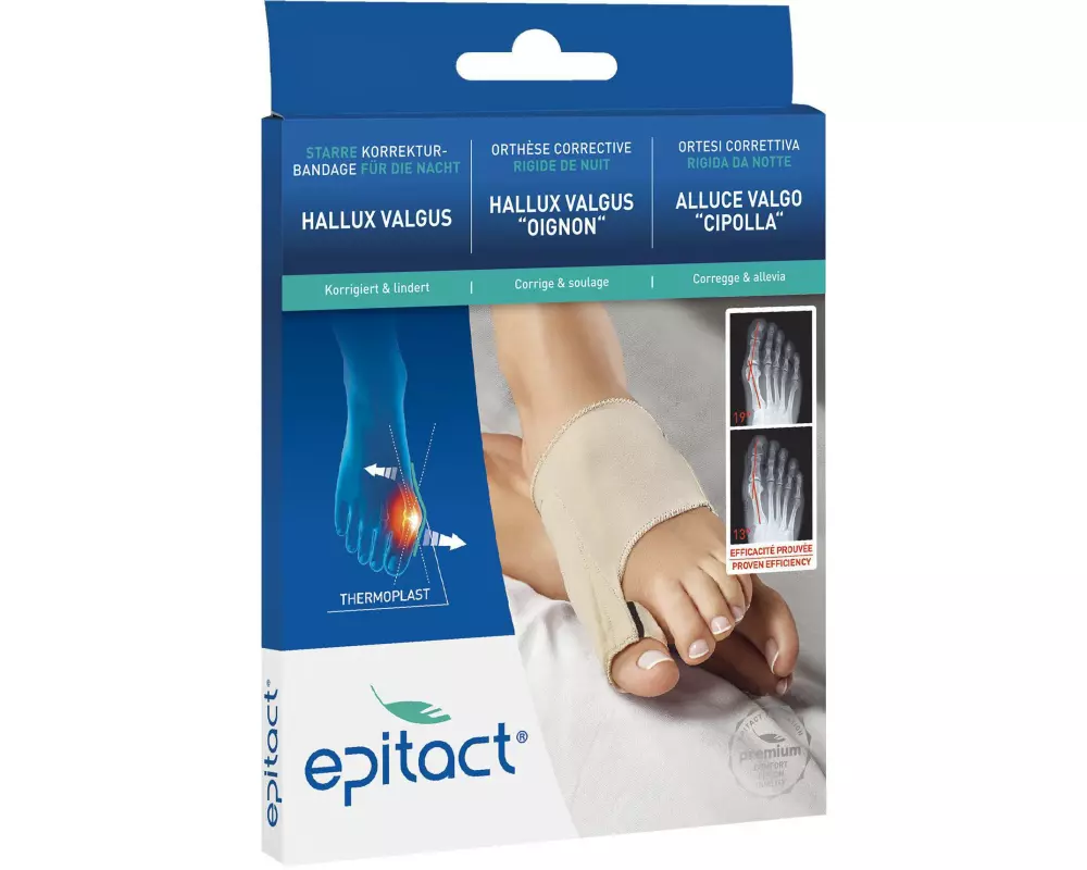 Epitact Hallux Valgus Starre Korrektur-Bandage Nacht L