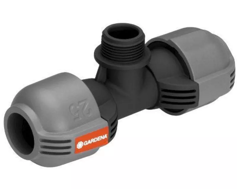 GARDENA T-Stück 2787, 25 mm x 3/4"-Aussengewinde