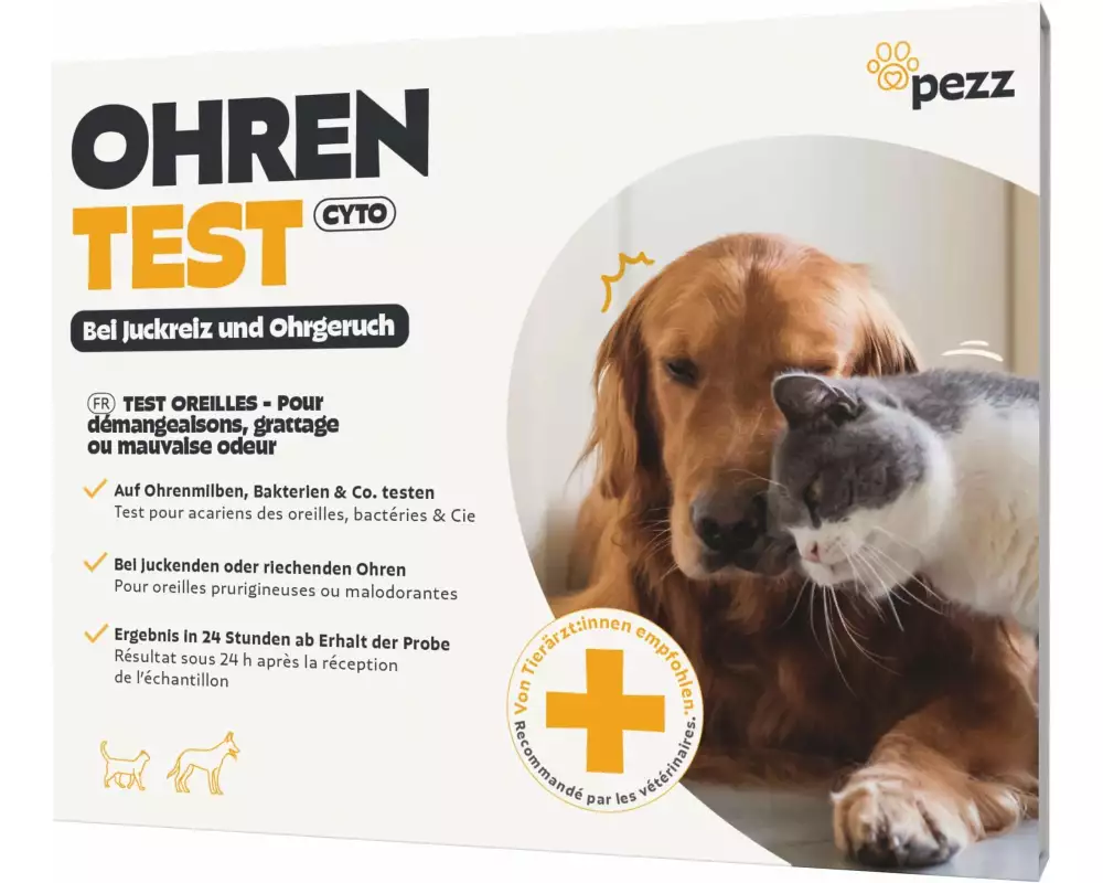 pezz Ohrentest für Hunde und Katzen 2 Stück