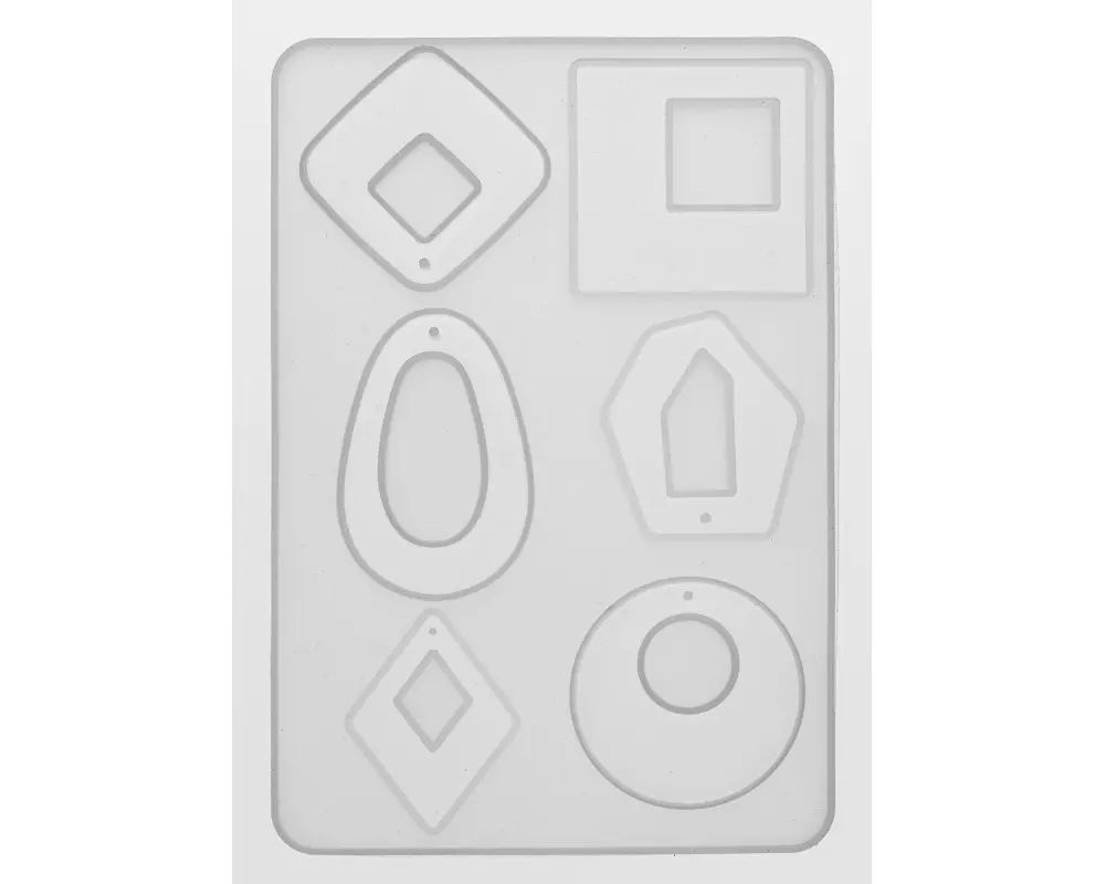 Glorex Form aus Silikon 14.5 x 10 cm, 6-teilig, Ornamente