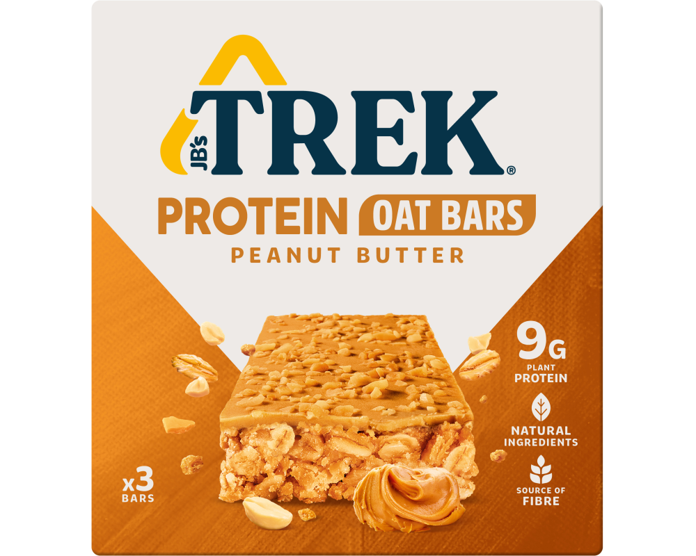 TREK Protein Haferriegel 10548 Peanut Butter 50g, 3 Stk.