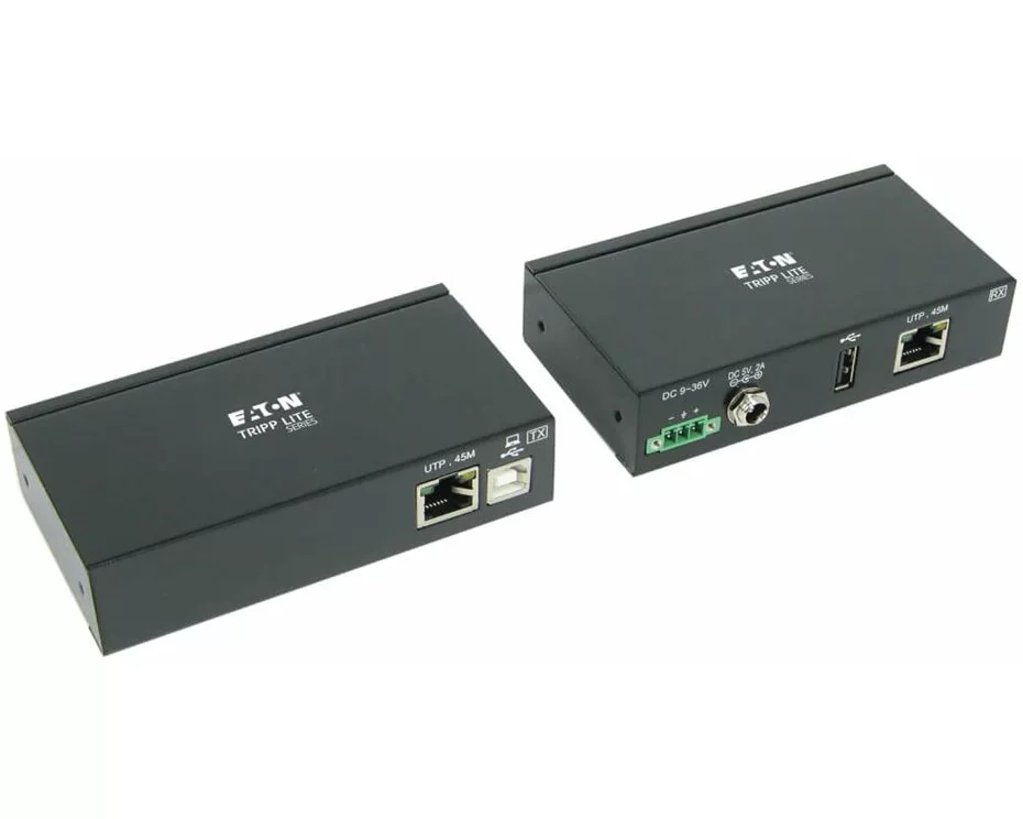 EATON TRIPPLITE 1-Port, Industrial, USB, over, Cat6, Extender, ESD, Protection, PoC, USB, 2.0, Mountable, 150ft., 45.72m, TAA