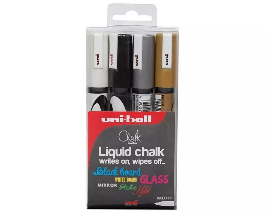 Uni Kreidemarker uni Chalk 1.8 - 2.5 mm 4 Stück