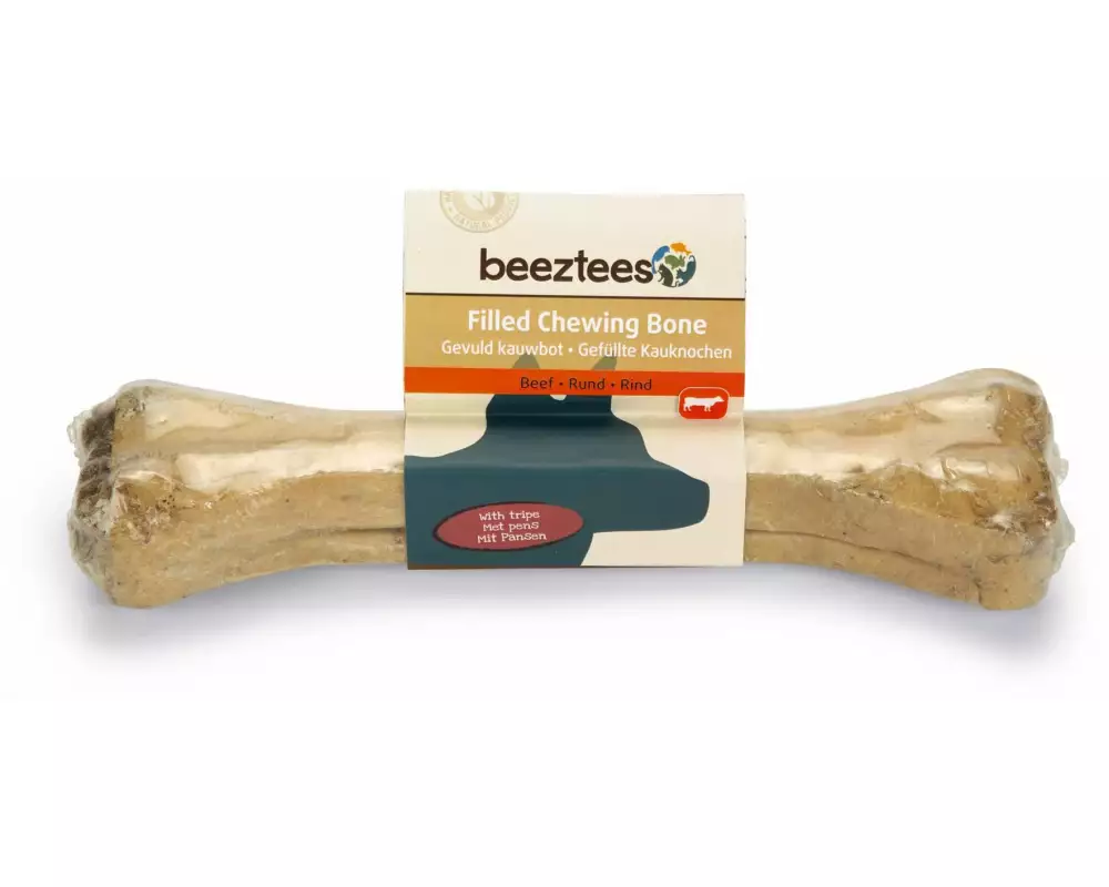 Beeztees Kausnack Knochen mit Pansen, 20 cm, 1 Stk.