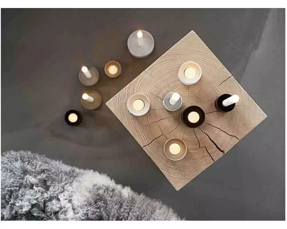 Zone Denmark Teelichthalter Singles Grau