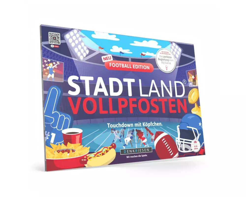 Denkriesen Familienspiel Stadt Land Vollpfosten Football Edition -DE-