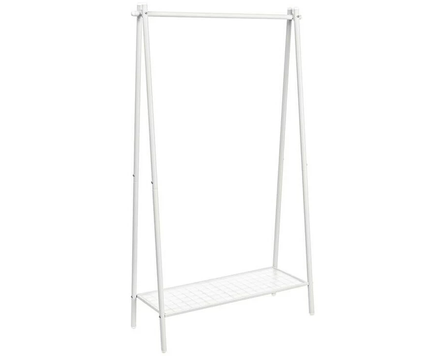 Songmics Garderobenständer mit Ablage 92.5 x 33.5 x 153 cm, Weiss