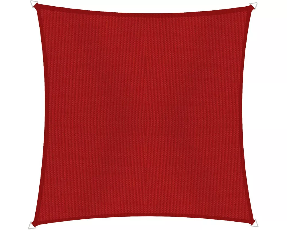 Windhager Sonnensegel Cannes, 5 x 5 m, Eckig, Rot