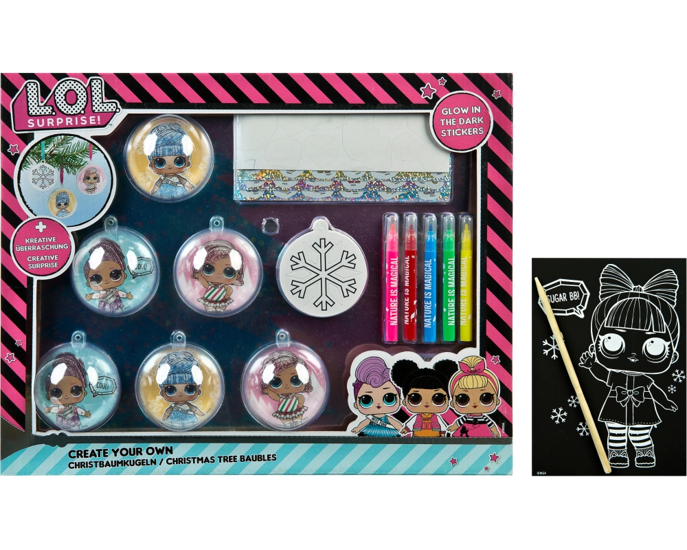 UNDERCOVER CYO Christbaumkugeln 6 Stk. LOLO4301 LOL Surprise