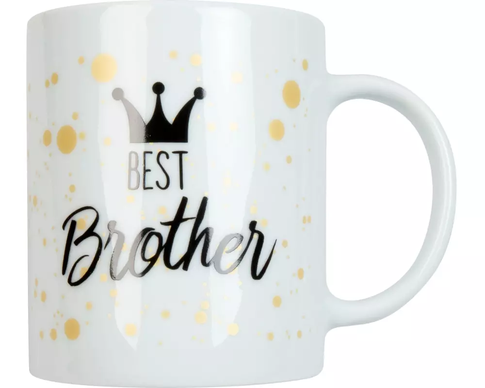 Könitz Kaffeetasse Best Brother 300 ml, 1 Stück, Weiss