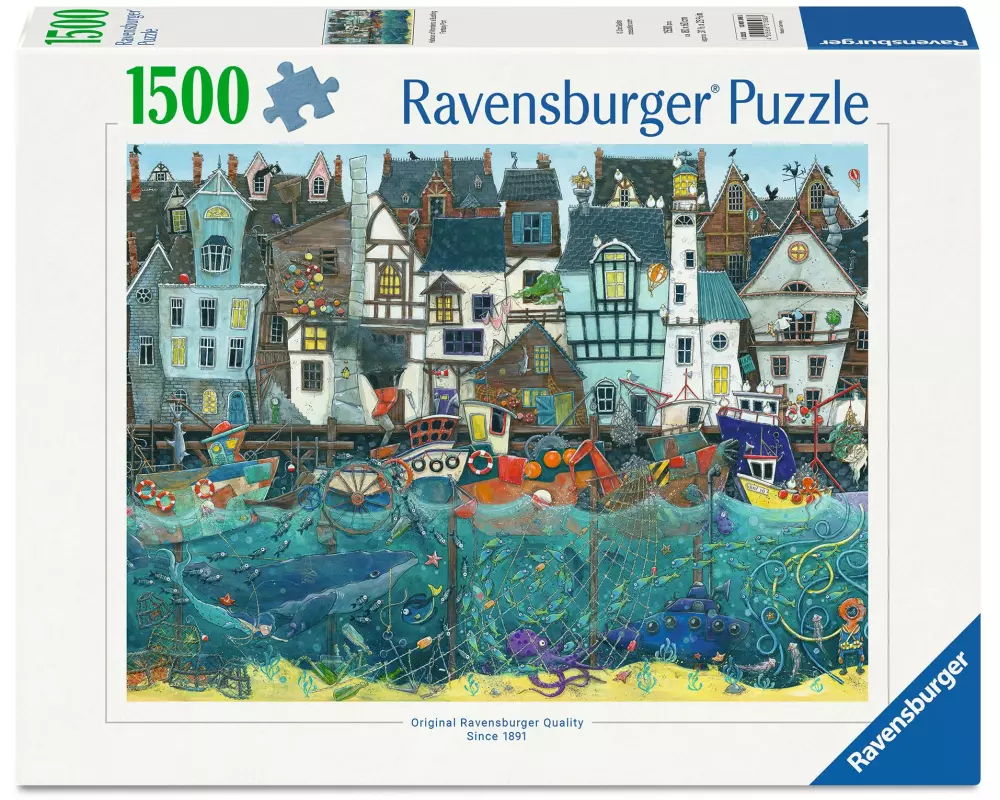 Ravensburger Puzzle Habour of Wonders: a Bustling Fantasy Port