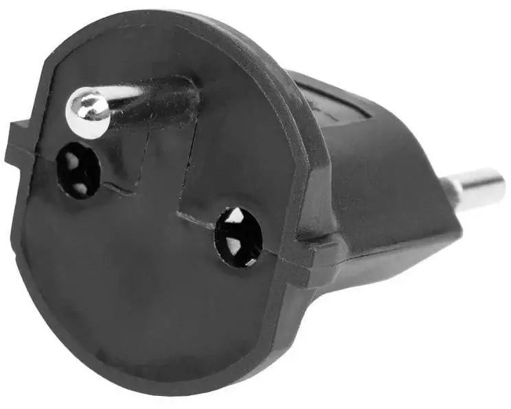 STEFFEN Fixadapter SchuKo Konturenstecker – T12 schwarz