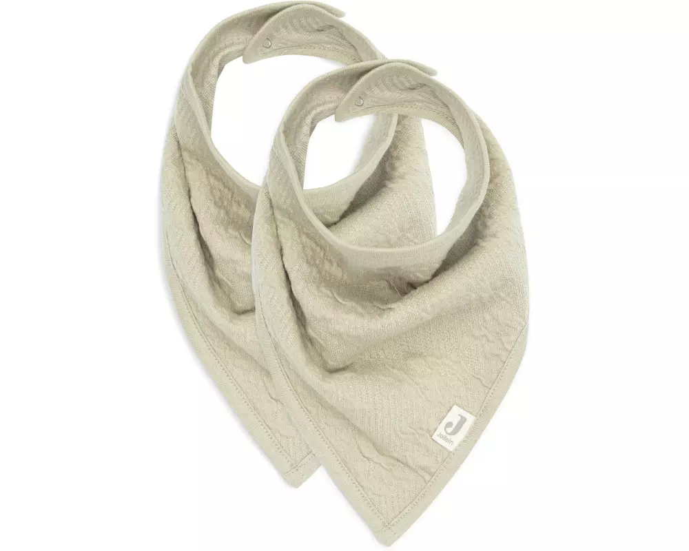 Jollein Dreieckstuch Soft Waves Olive Green