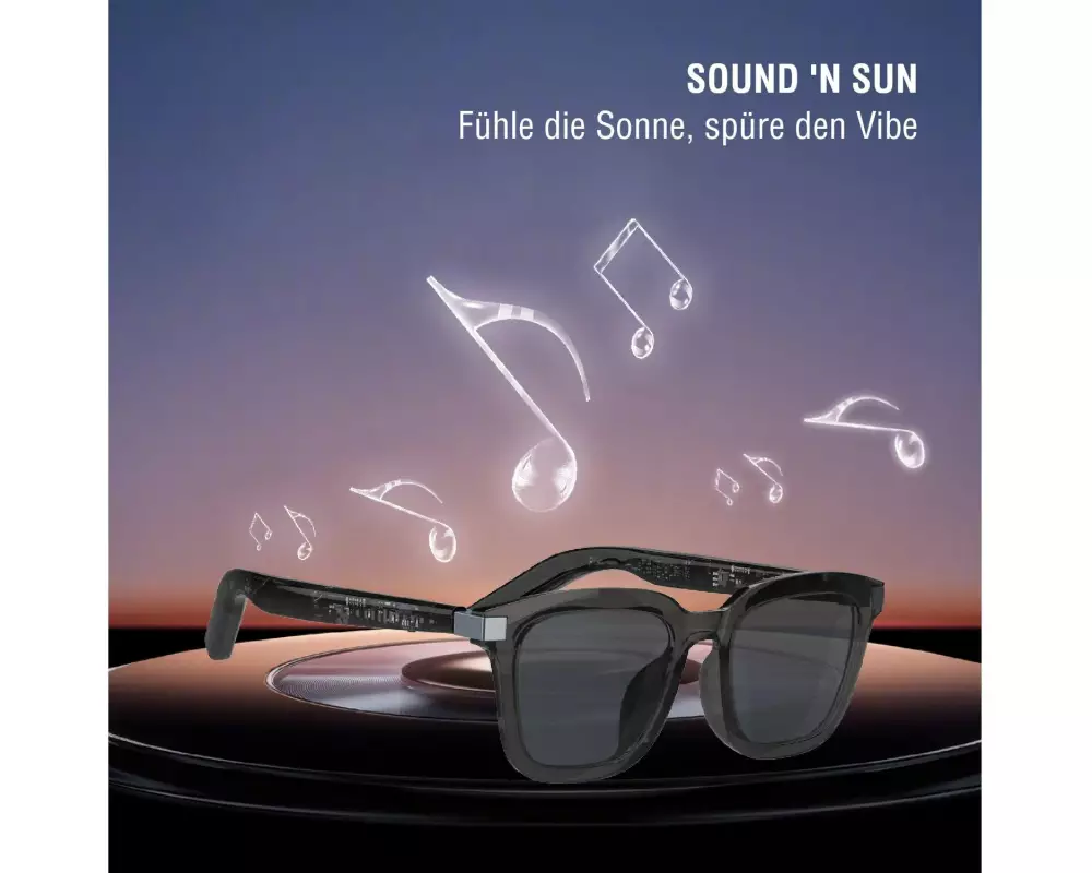4smarts Bluetooth SoundGlasses Lucid, schwarz