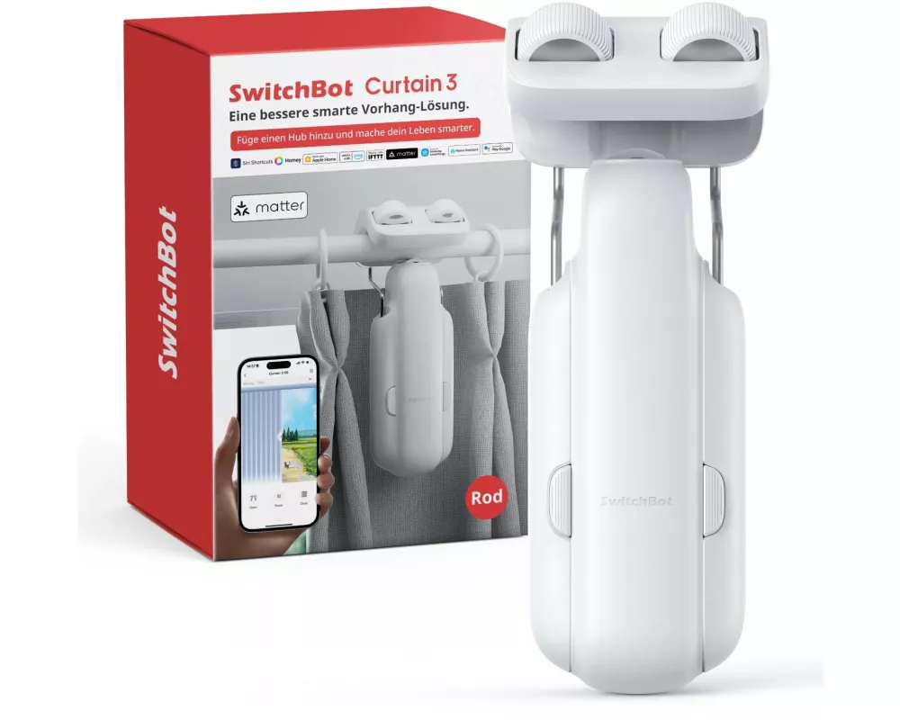 SwitchBot Curtain Rod 3 Weiss