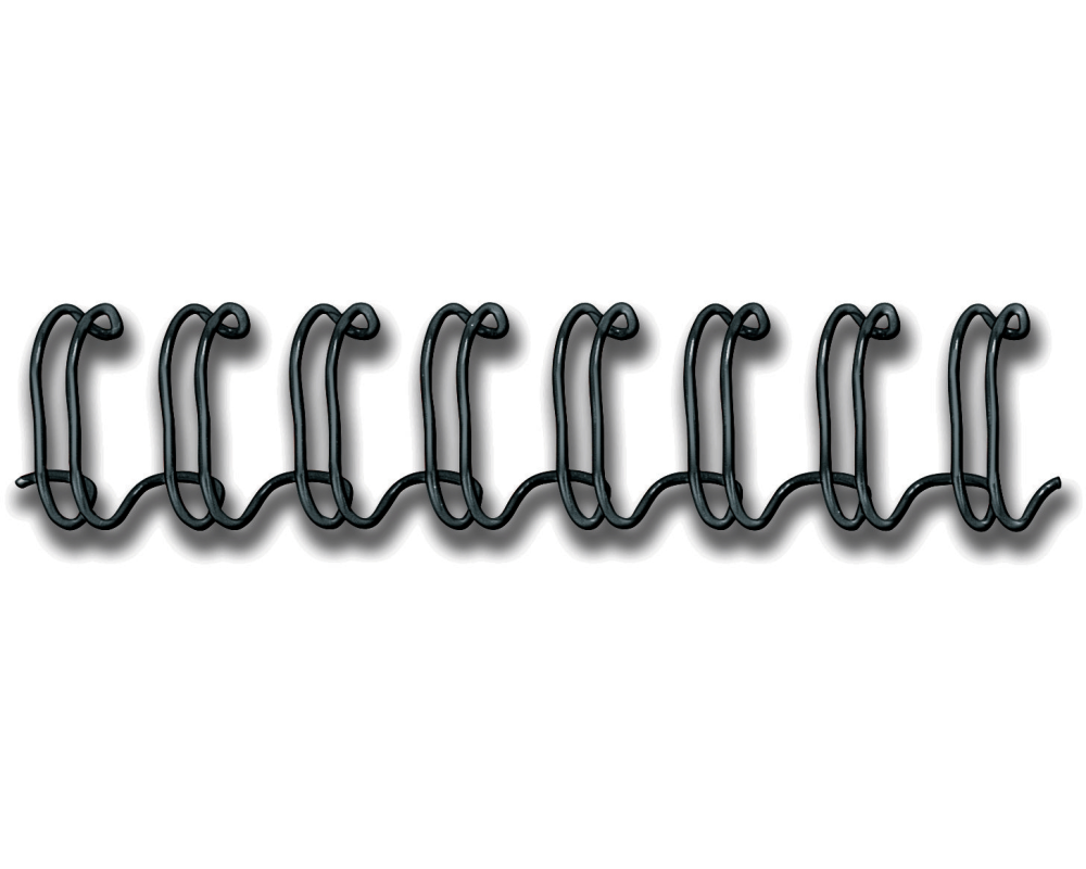 FELLOWES Drahtbinderücken 14mm 53277 schwarz 100 Stück