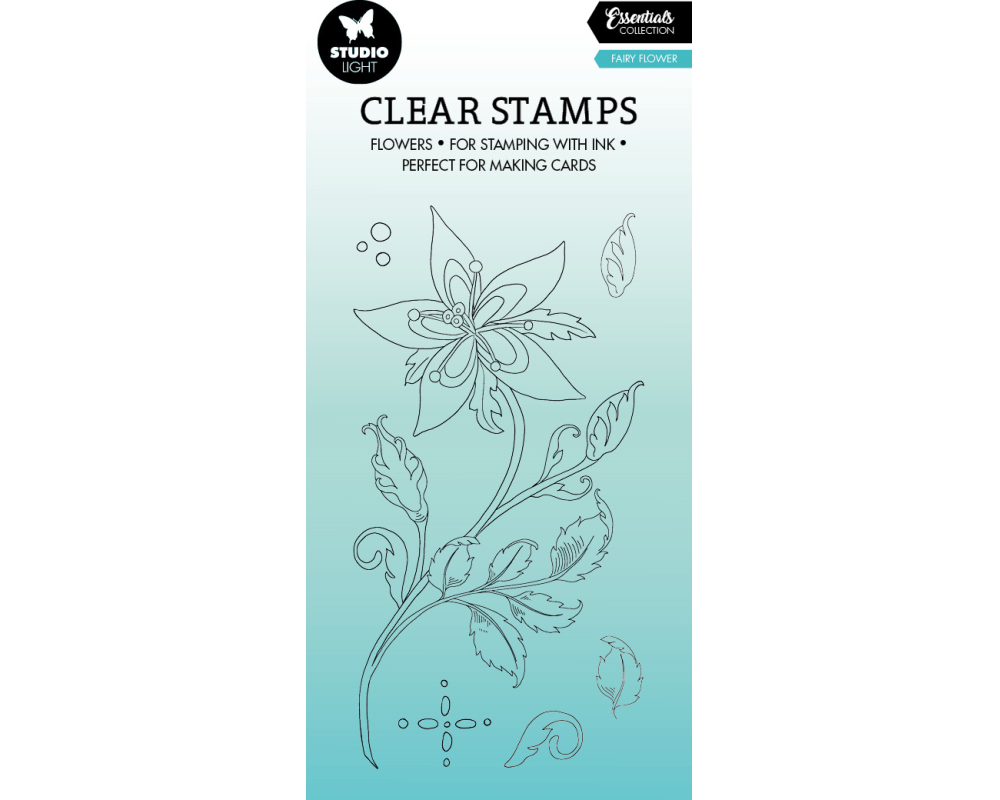 SIZZIX Klarischtstempel Fairy Flower STAMP325 8x14x0.3cm