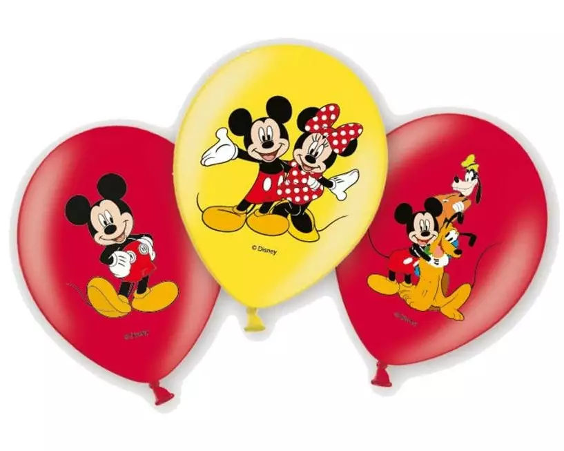 Amscan Luftballon Disney Mickey 6 Stück, Latex