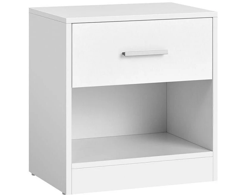 VASAGLE Nachttisch 39 x 41 cm, Weiss