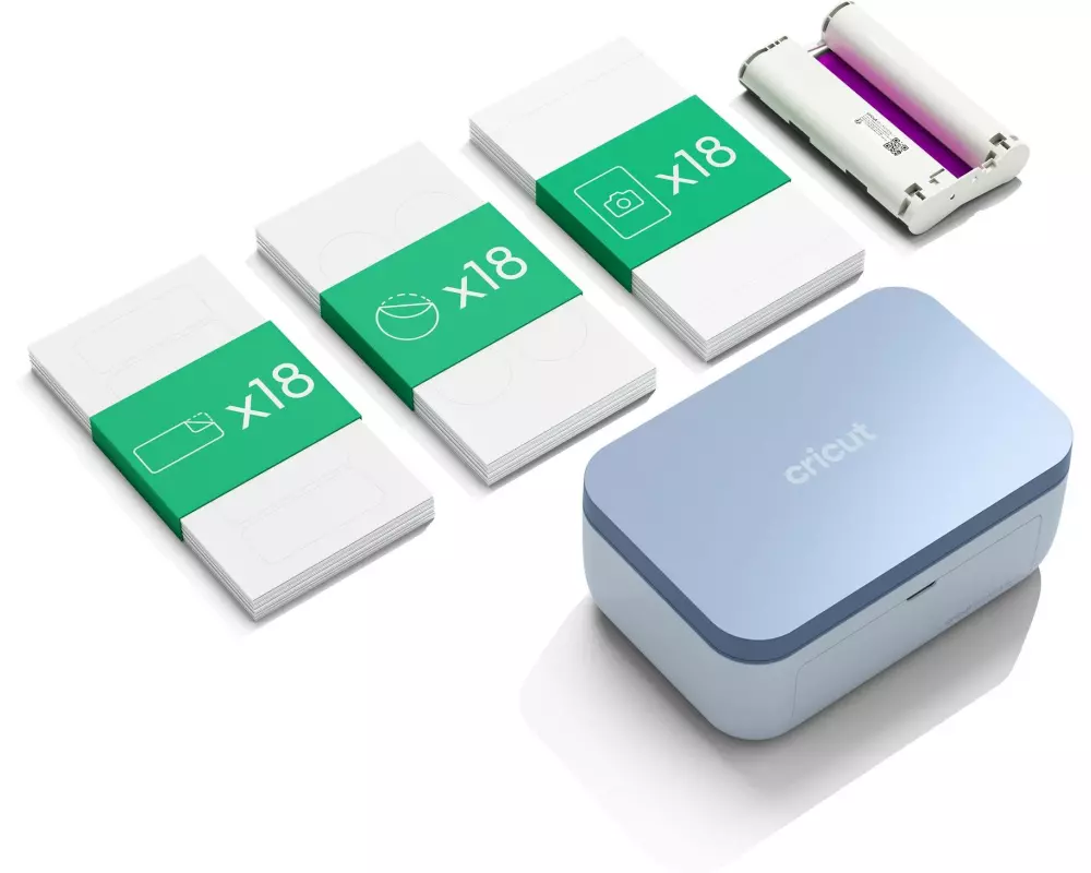 Cricut Cricut StickerPix Print Essential Bundle , Blau