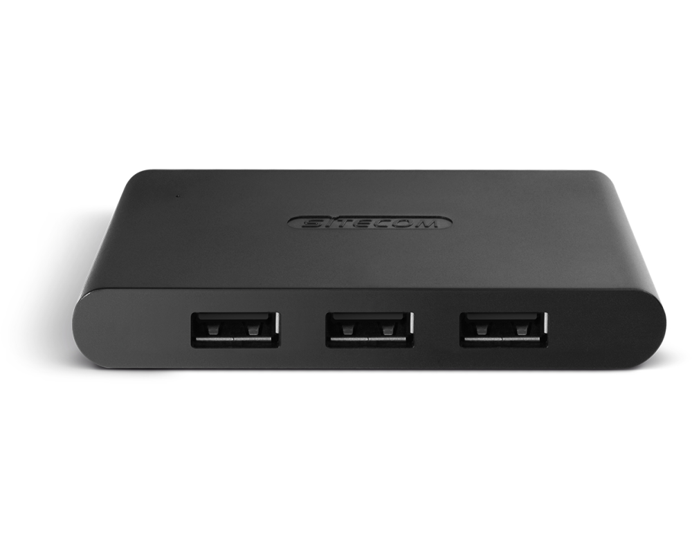SITECOM USB 2.0 Hub 4 Port CN-081 Incl. Power adapter