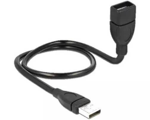 Delock USB 2.0-Kabel ShapeCable USB-A - USB-A 0.5 m