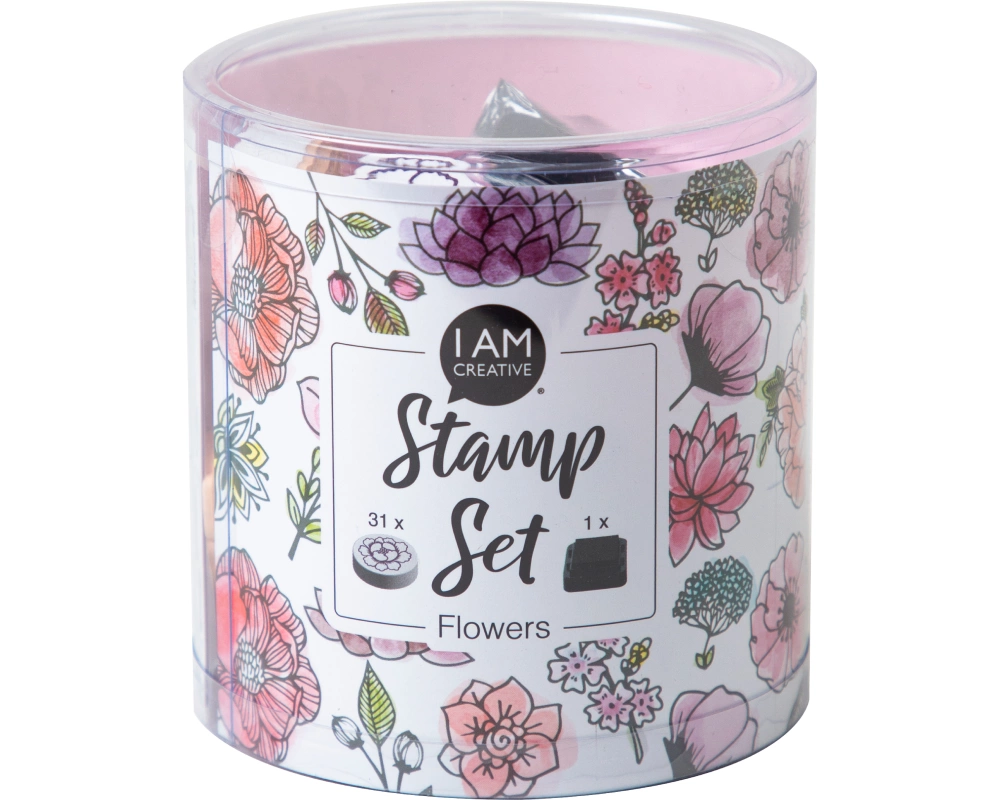 I AM CREATIVE Stempelset 4093.04 Flowers 31 Stück